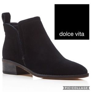 Dolce Vita Tessey Suede Bootie {Black} 8.5